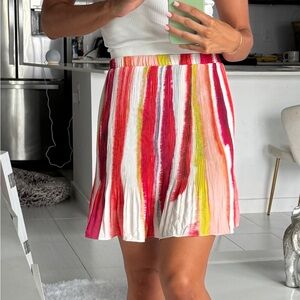 BB Dakota by Steve Madden Multicolor Striped A-Line Skirt